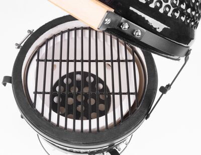 Gril BBQ Kamado Egg 13", priemer 27 cm, 35x40,5x55 cm, gril. výška 34,5 cm, čierný