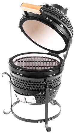 Gril BBQ Kamado Egg 13", priemer 27 cm, 35x40,5x55 cm, gril. výška 34,5 cm, čierný