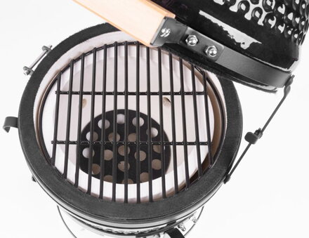 Gril BBQ Kamado Egg 13", priemer 27 cm, 35x40,5x55 cm, gril. výška 34,5 cm, čierný