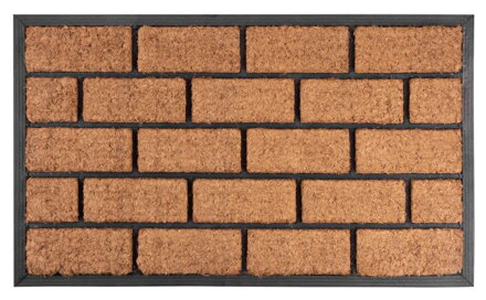 Rohozka MagicHome RBC 124, Brickwall, 45x75 cm, guma/kokos