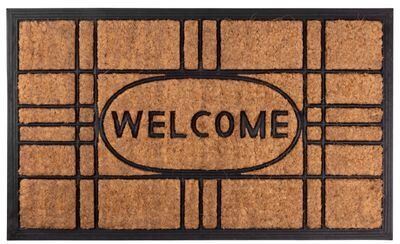 Rohozka MagicHome RBC 196, Welcome, 45x75 cm, guma/kokos