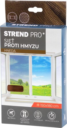 Siet FlyScreen3 150x180 cm, proti hmyzu, hnedá PE