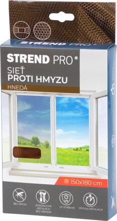 Siet FlyScreen3 150x180 cm, proti hmyzu, hnedá PE