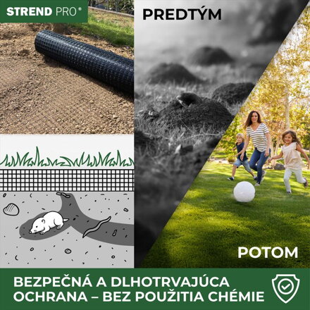 Siet GrassGuard, 12x12 mm, 1 m, L200 m, proti krtkom