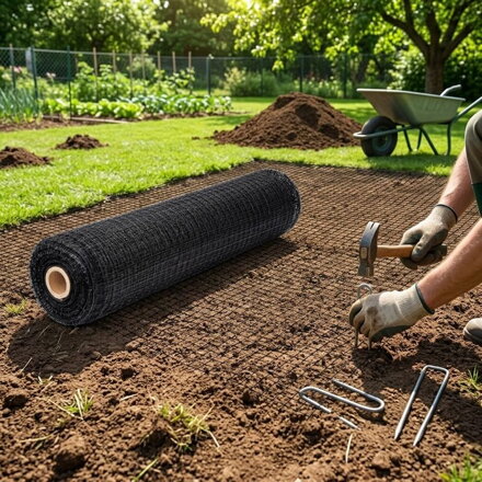 Siet GrassGuard, 12x12 mm, 2 m, L200 m, proti krtkom