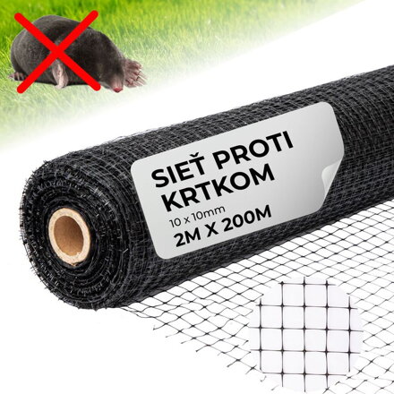 Siet GrassGuard, 12x12 mm, 2 m, L200 m, proti krtkom