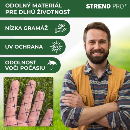 Siet GrassGuard, 16x16 mm, 1 m, L200 m, proti krtkom