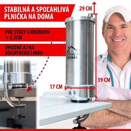 Plnicka Porking SM206, na klobásy a jaternice, vertikálna, 3 kg, ručná