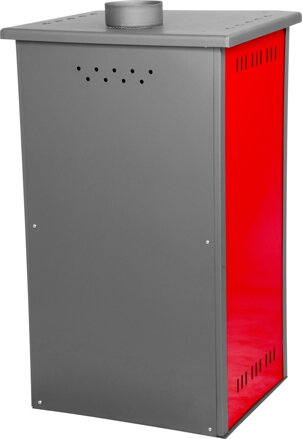 Kachle Thalia Pella, červené, 7 kW, 120 cm