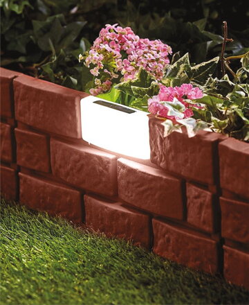 Obruba GB004, 45x29 cm, plastová, Solar, LED, bal. 4 ks