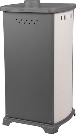Kachle Bella Thalia, béžové, 10 kW, 120 cm, liatina/šamot