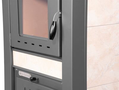 Kachle Pro TAURUS Ceramic, biely, 12 kW, 120 mm, s pecou