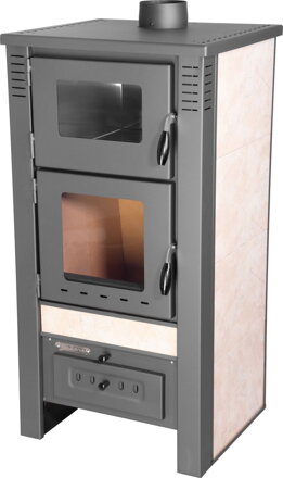 Kachle Pro TAURUS Ceramic, biely, 12 kW, 120 mm, s pecou