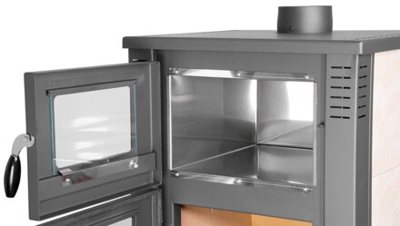 Kachle Pro TAURUS Ceramic, biely, 12 kW, 120 mm, s pecou