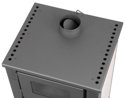 Kachle Pro TAURUS Ceramic, biely, 12 kW, 120 mm, s pecou