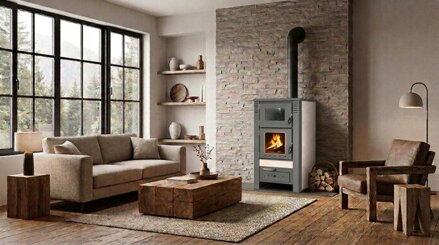 Kachle Pro TAURUS Ceramic, biely, 12 kW, 120 mm, s pecou