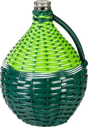 Demizon pleteny 10 lit, klasicky, sklo/plast