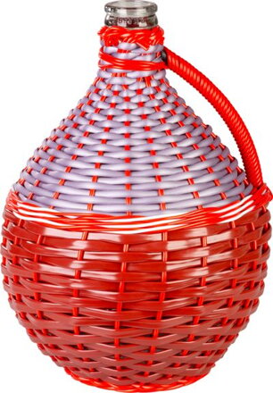 Demizon pleteny 10 lit, klasicky, sklo/plast