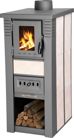 Kachle Pro LAVA Ceramic, biele, 6 kW, 120 mm