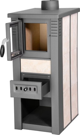 Kachle Pro LAVA Ceramic, biele, 6 kW, 120 mm