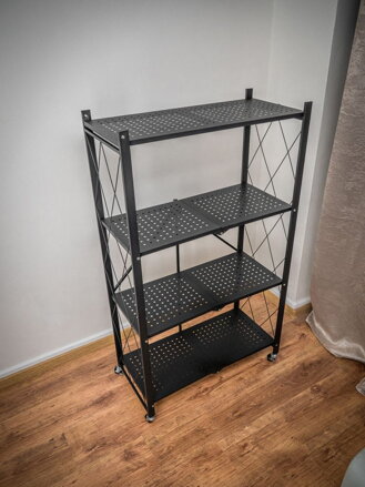 Regál Racks RAW4T, kovový, 4 police, 1270x720x340 mm, max. 50 kg/polica, prenosný Regál Racks RAW4T, kovový, 4 police, 1270x720x340 mm, max. 50 kg/polica, prenosný