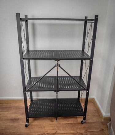 Regál Racks RAW4T, kovový, 4 police, 1270x720x340 mm, max. 50 kg/polica, prenosný Regál Racks RAW4T, kovový, 4 police, 1270x720x340 mm, max. 50 kg/polica, prenosný