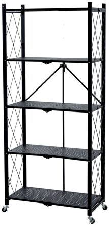 Regál Racks RAW5T, kovový, 5 police, 1630x720x340 mm, max. 50 kg/polica, prenosný