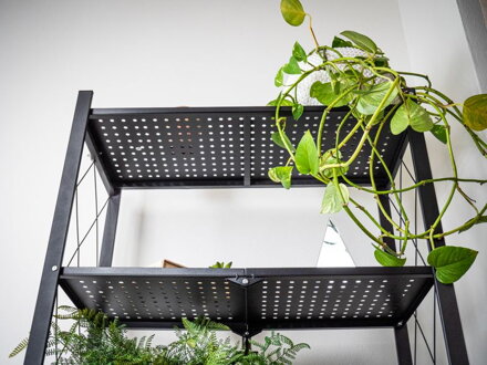 Regál Racks RAW5T, kovový, 5 police, 1630x720x340 mm, max. 50 kg/polica, prenosný