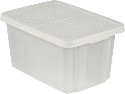 Box Curver® ESSENTIALS 45L+LID, priesvitný, 57x40x30 cm