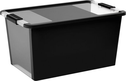 Box KIS Bi-Box L, 40L, čierny, 35x55x28 cm, s vekom
