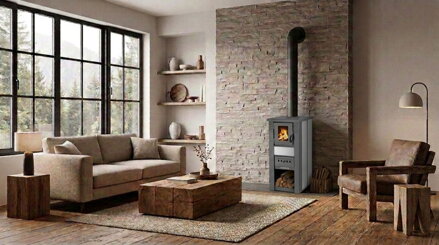 Kachle Pro LAVA Ceramic, biele, 6,5 kW, 120 mm