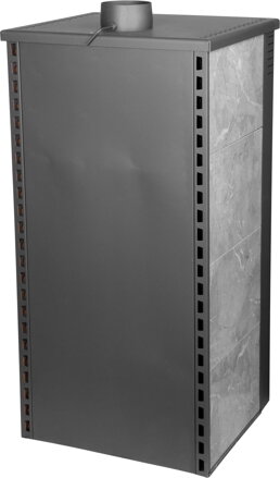 Kachle Pro TAURUS Ceramic, šedé, 12 kW, 120 mm, s rúrou na pečenie