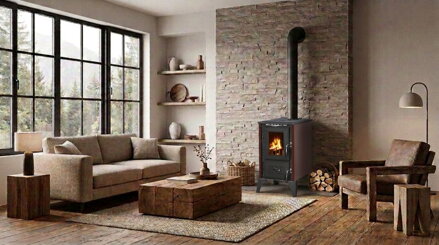 Kachle 806 IGLO, 9 kW, liatina, bordové