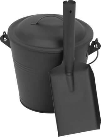 Vedro Strend Pro na popol, s lopatkou, 5,5 lit., 21,5x19,5 cm