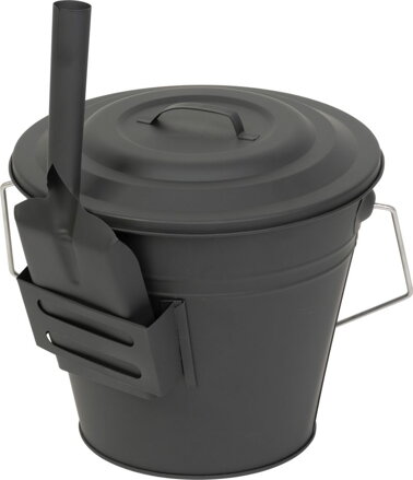 Vedro Strend Pro na popol, s lopatkou, 12 lit., 30x25 cm