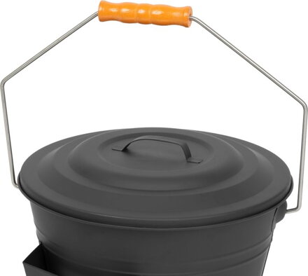 Vedro Strend Pro na popol, s lopatkou, 12 lit., 30x25 cm