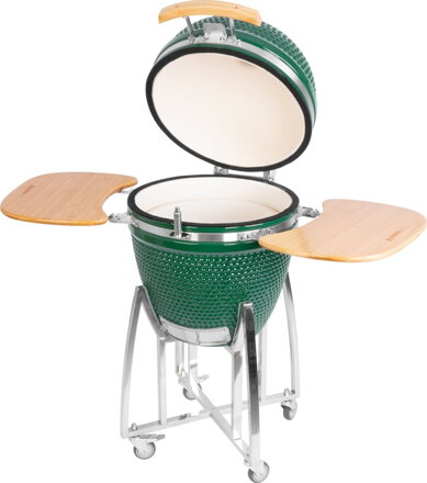 Gril Strend Pro Kamado Egg 21", priemer 46,7 cm, gril výška 91 cm, zelený, 130x73x122 cm Gril Strend Pro Kamado Egg 21", priemer 46,7 cm, gril výška 91 cm, zelený, 130x73x122 cm