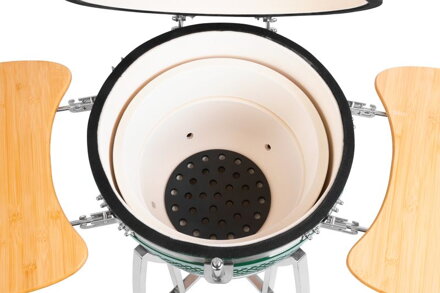 Gril Strend Pro Kamado Egg 21", priemer 46,7 cm, gril výška 91 cm, zelený, 130x73x122 cm Gril Strend Pro Kamado Egg 21", priemer 46,7 cm, gril výška 91 cm, zelený, 130x73x122 cm