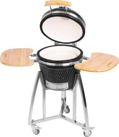 Gril Strend Pro Kamado Egg 16", priemer 33,50 cm, gril výška 73 cm, čierny, 40x57x97,50 cm Gril Strend Pro Kamado Egg 16", priemer 33,50 cm, gril výška 73 cm, čierny, 40x57x97,50 cm