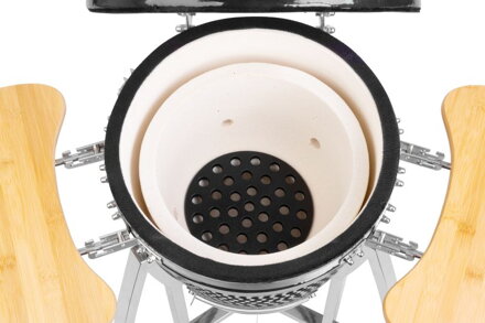 Gril Strend Pro Kamado Egg 16", priemer 33,50 cm, gril výška 73 cm, čierny, 40x57x97,50 cm Gril Strend Pro Kamado Egg 16", priemer 33,50 cm, gril výška 73 cm, čierny, 40x57x97,50 cm