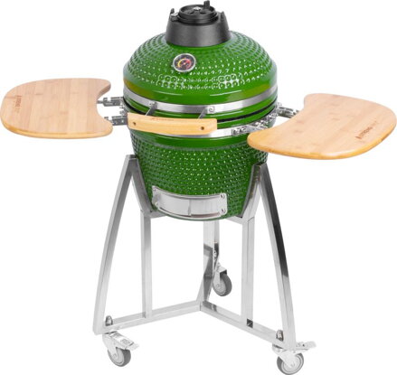 Gril Strend Pro Kamado Egg 16", priemer 33,50 cm, gril výška 73 cm, zelený, 40x57x97,50 cm Gril Strend Pro Kamado Egg 16", priemer 33,50 cm, gril výška 73 cm, zelený, 40x57x97,50 cm