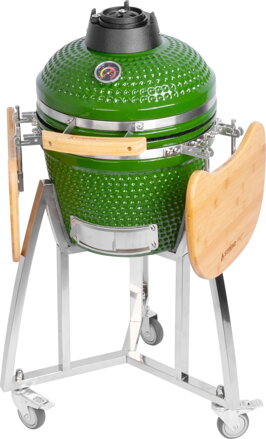 Gril Strend Pro Kamado Egg 16", priemer 33,50 cm, gril výška 73 cm, zelený, 40x57x97,50 cm Gril Strend Pro Kamado Egg 16", priemer 33,50 cm, gril výška 73 cm, zelený, 40x57x97,50 cm