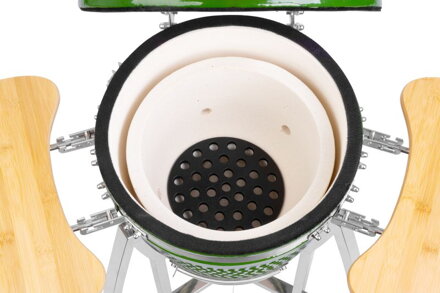 Gril Strend Pro Kamado Egg 16", priemer 33,50 cm, gril výška 73 cm, zelený, 40x57x97,50 cm Gril Strend Pro Kamado Egg 16", priemer 33,50 cm, gril výška 73 cm, zelený, 40x57x97,50 cm