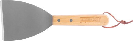 Obracač Strend Pro Grill, so škrabkou, s bambusovou rúčkou , 26x10x1,8 cm Obracač Strend Pro Grill, so škrabkou, s bambusovou rúčkou , 26x10x1,8 cm