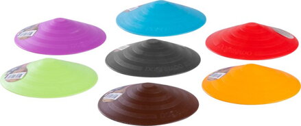 Zarážka do dverí DOORSTOPPER, doraz, plastová zarážka za dvere, dverová zarážka na podlahu, mix farieb, sellbox 24ks