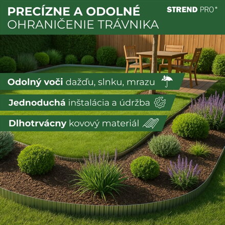 Lem Strend Pro Garden, 150 mm, L-6 m, kov, trávnikový