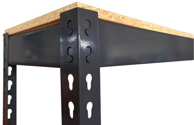Stôl Racks PWB60, pracovný, do dielne, s policou, 183x183x90 cm, max 350 kg Stôl Racks PWB60, pracovný, do dielne, s policou, 183x183x90 cm, max 350 kg