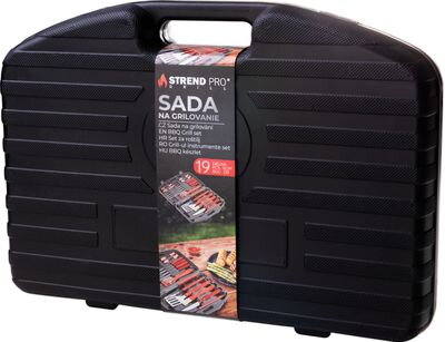 Sada náradia Strend Pro, na opekanie, 19-dielna, v kufríku