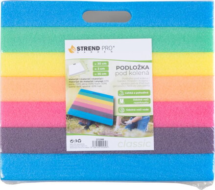 Podložka pod kolená Strend Pro, farebná, 35x30x3 cm, do záhrady, penová
