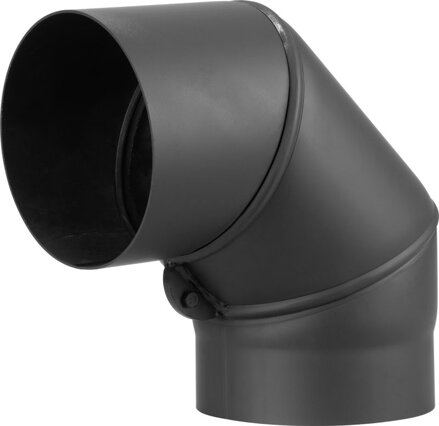 Koleno HS.EX 090/160/2 mm, nastaviteľný uhol, dymovod, dymové kominové koleno na spájanie rúr dymovodu Koleno HS.EX 090/160/2 mm, nastaviteľný uhol, dymovod, dymové kominové koleno na spájanie rúr dymovodu